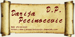 Darija Pečinoćević vizit kartica